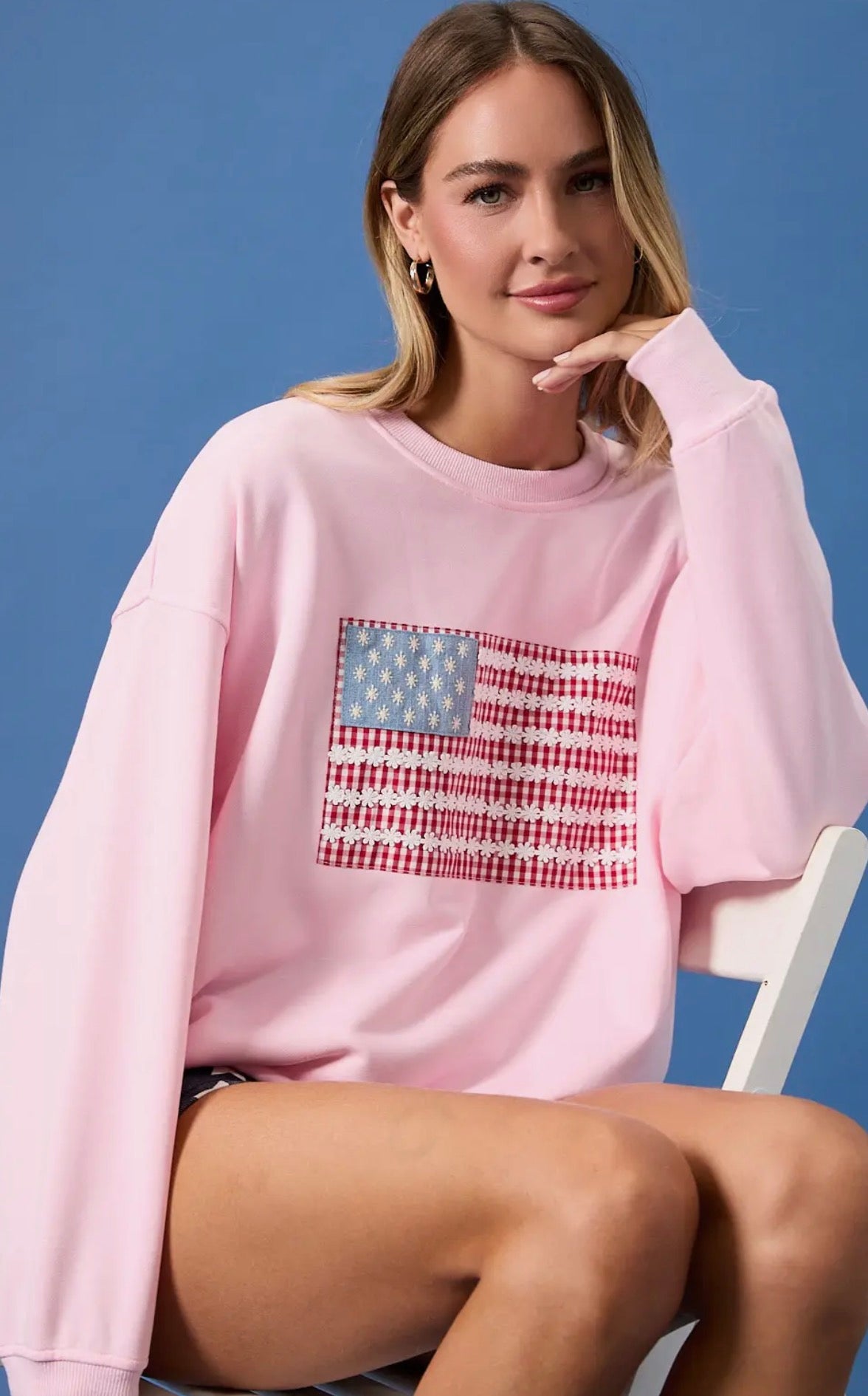 Pink America Vintage Crew 🇺🇸