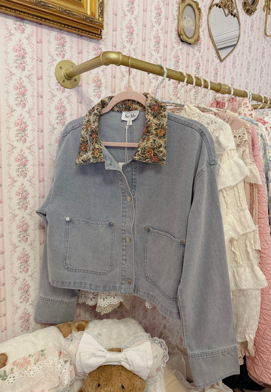 Denim Spring Ahead Coquette Denim Jacket