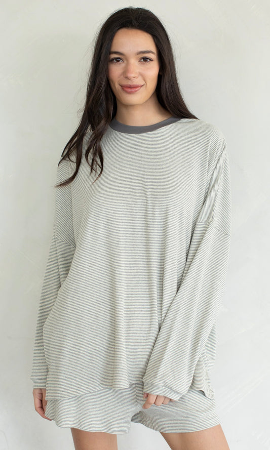 Cozy Beach Nights Crew (Grey)