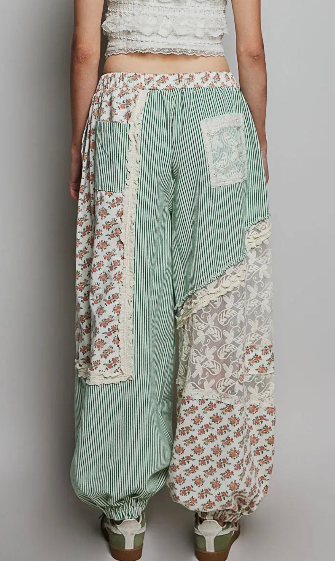 Sage & Lace Floral Joggers RESTOCK