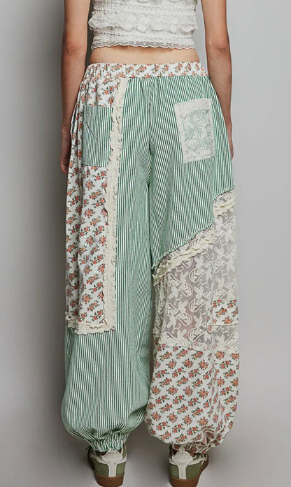 Sage & Lace Floral Joggers RESTOCK