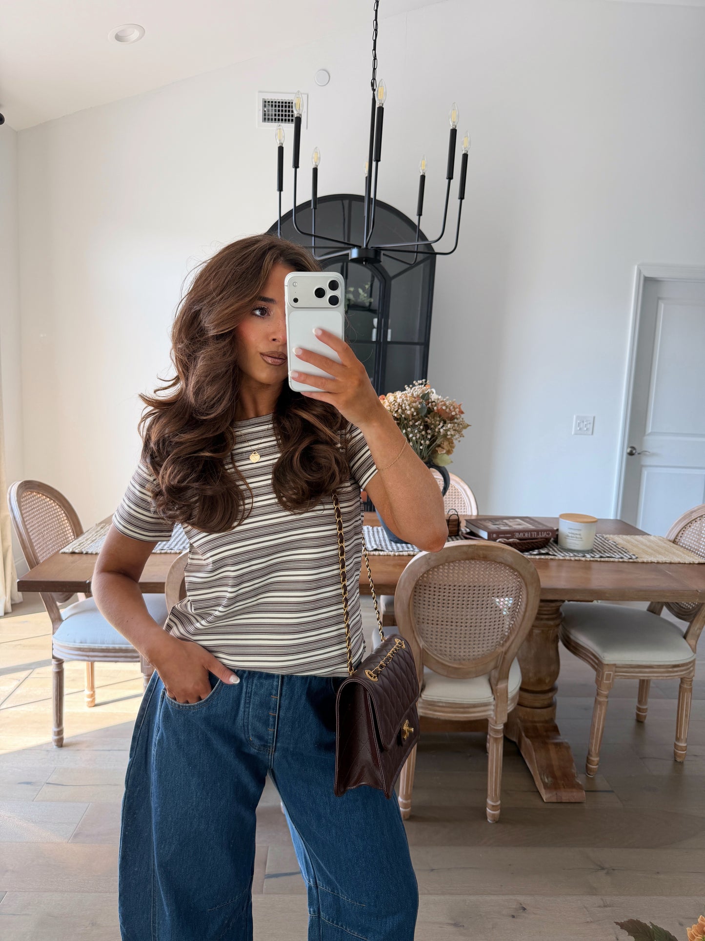 Espresso In Paris Striped Tee