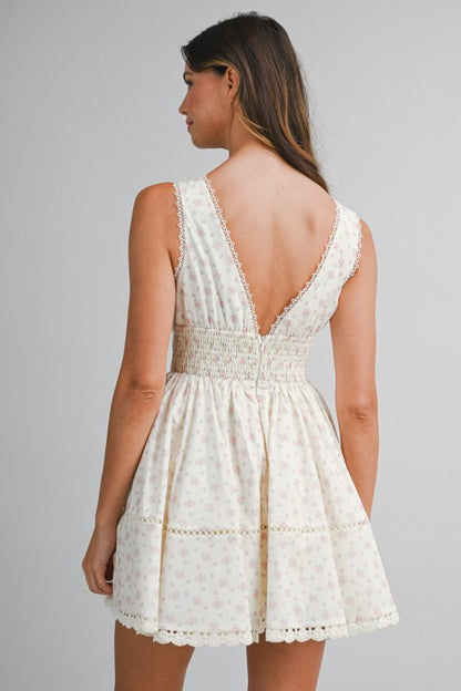 Darling In Palm Mini Dress