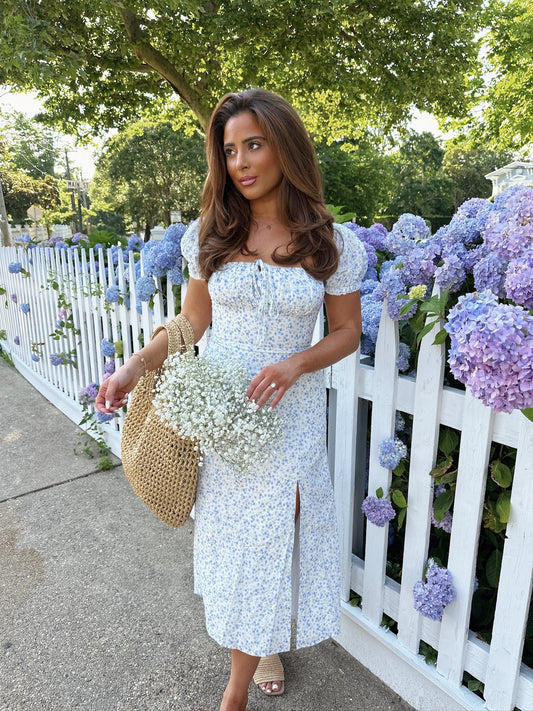 Southampton Floral Puff Sleeve Dress