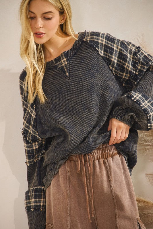 Fir & Frost 🌲 Waffle Knit Top