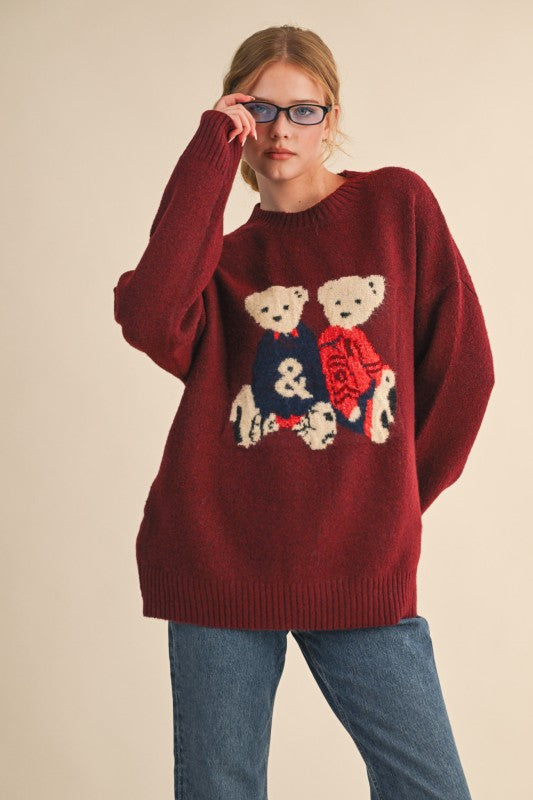 Teddy & Co Sweater (Burgundy)