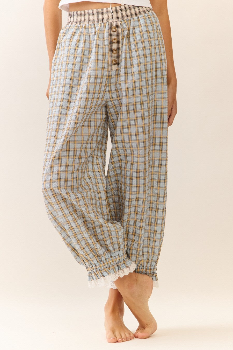 Cottage Bloomer Plaid Pants
