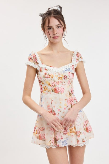 Blooming Bouquet Patch Romper