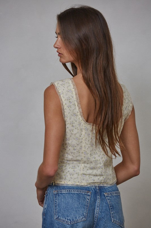 The Vintage Linen-lace Top