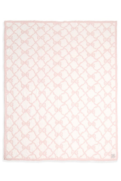 Blush Bow Blanket