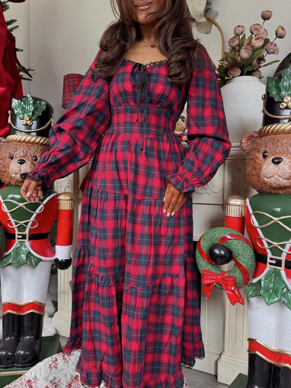 Christmas Tree Farm Midi Dress