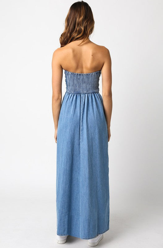 Denim Maxi Dress