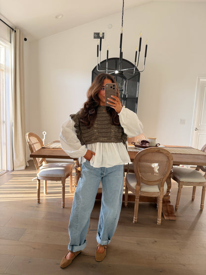 Wintergreen Cabin Knit Top