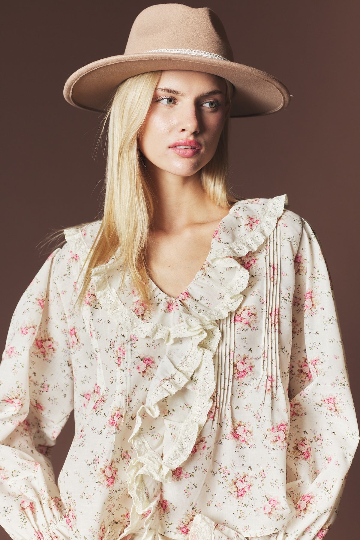 Cottage Flora Ruffled Vintage Top (Early Access)