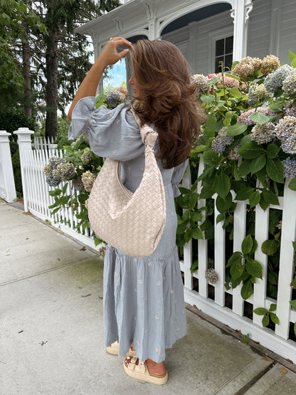 Cotton Candy Skies Gauze Floral Dress