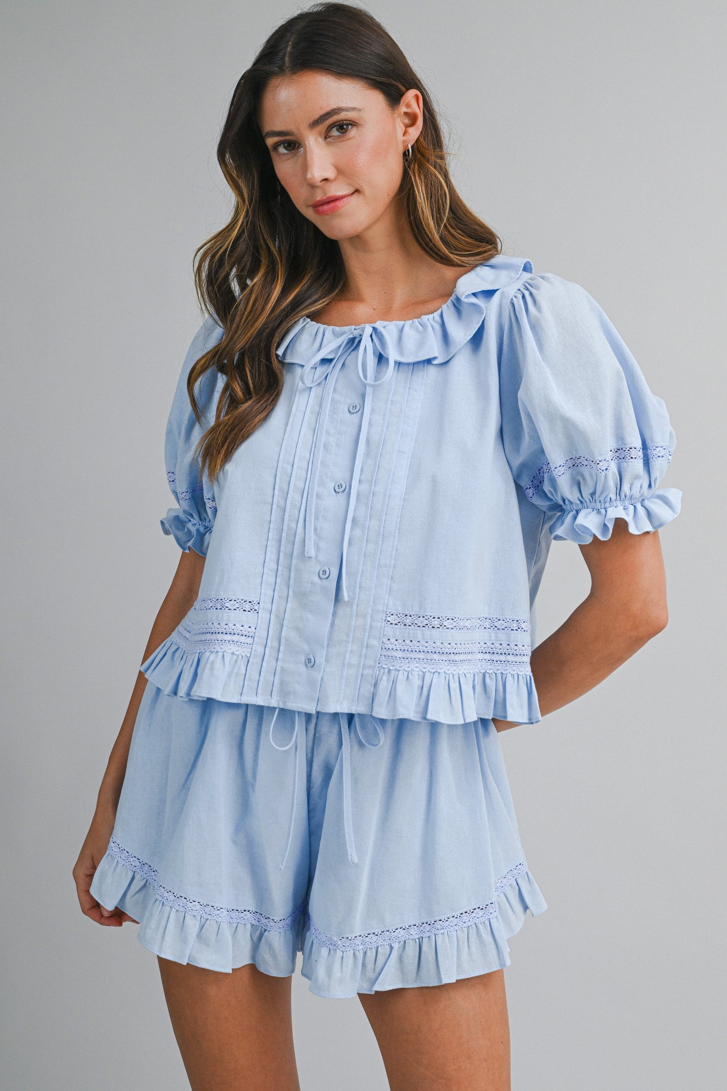Rosy Morning Set (blue) can’t restock