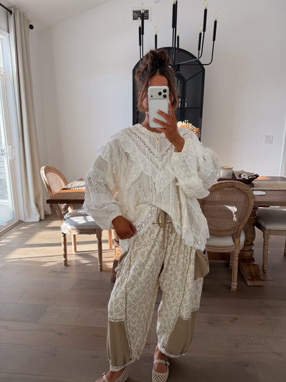 Rosewater Lounge Pants Beige