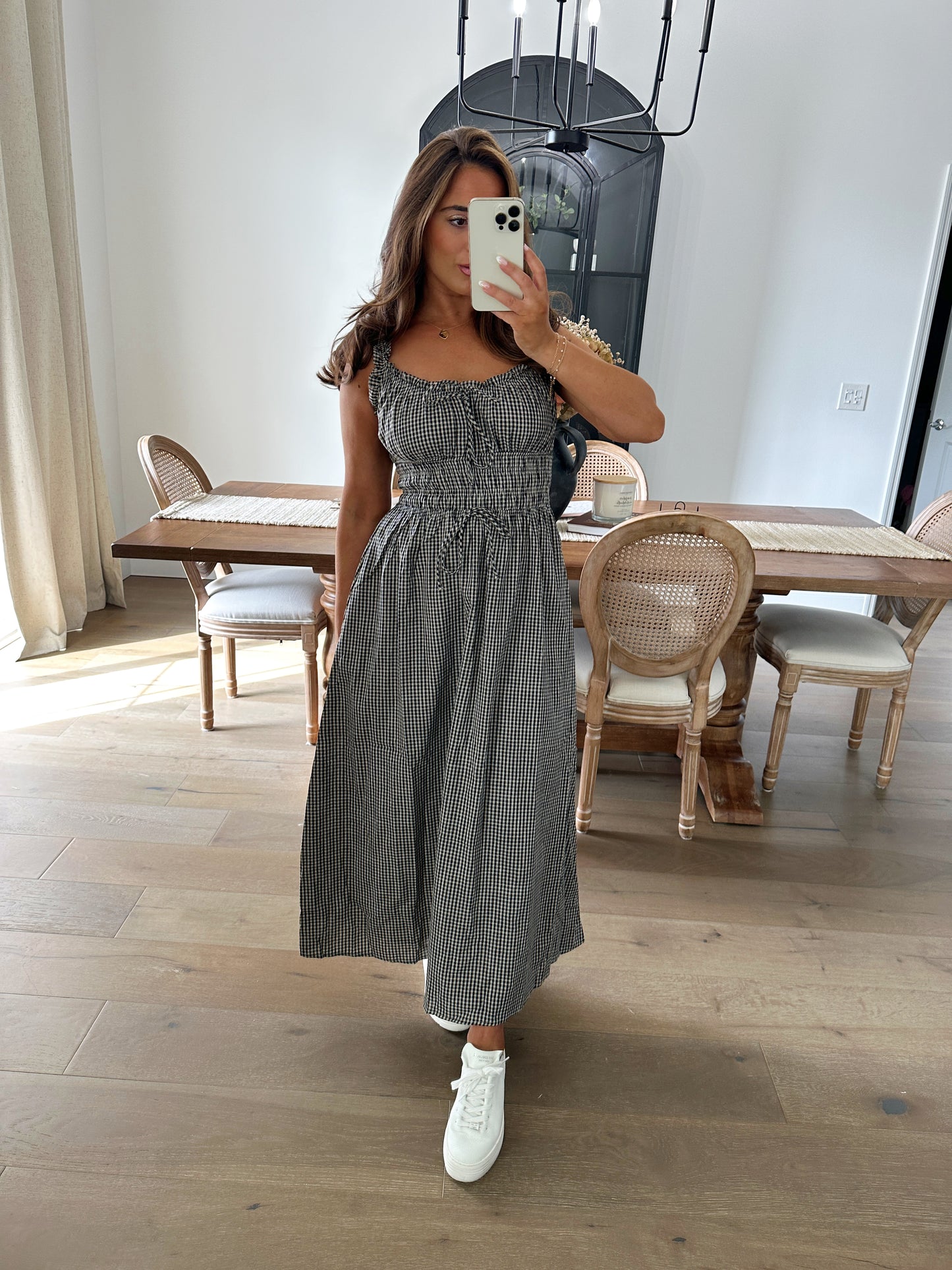 GINGHAM MIDI DRESS FALL PRE-SALE