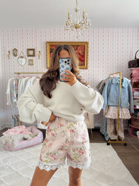 Oat Cookie Chunky Knit Sweater (pre-order)