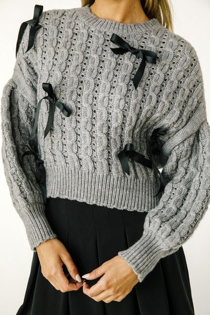 GRACEFUL BOWS sweater knit