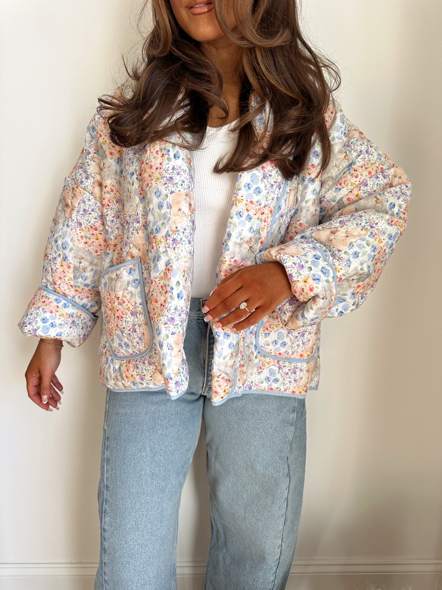 Neverland Quilted Floral Jacket