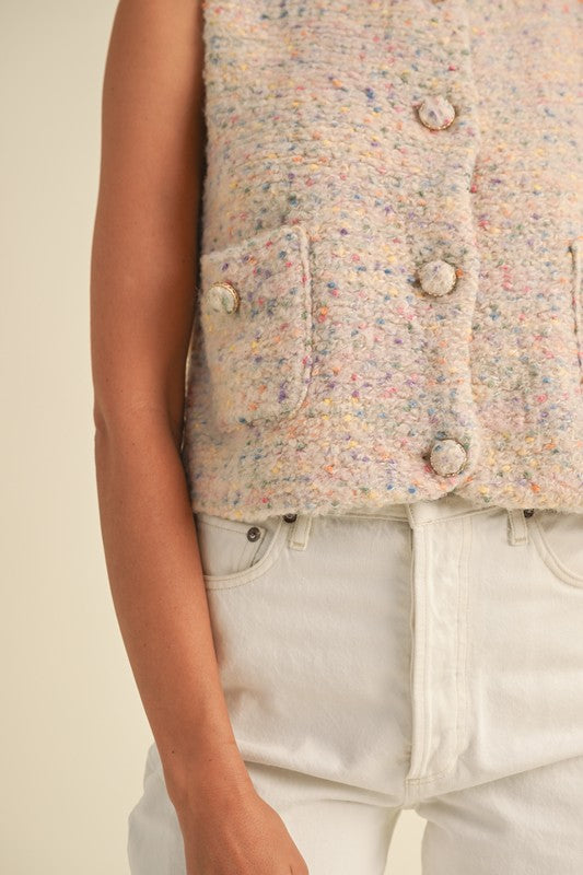 Blair Boucle Knit Vest Pre-SALE