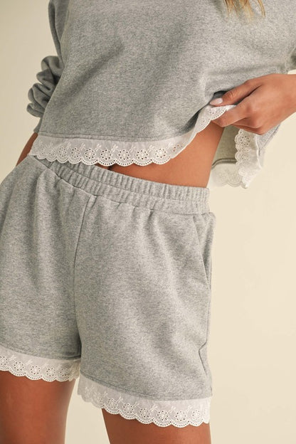 Lacey Heather Grey Sweat Set