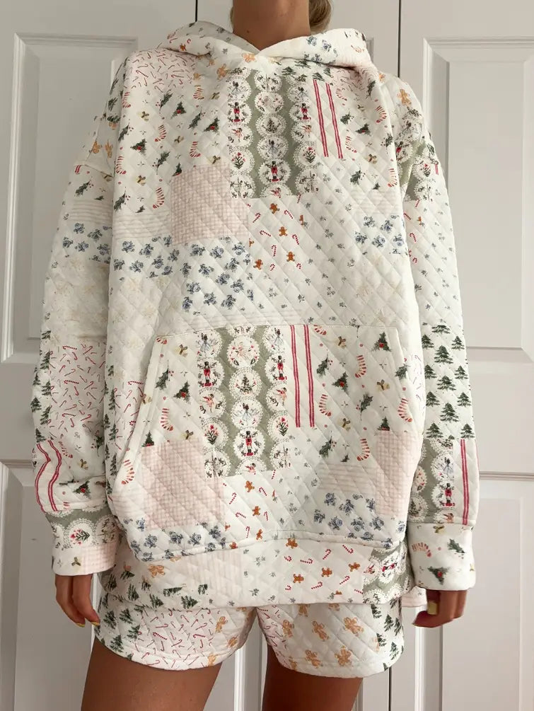 Christmas Traditions Quilted Hoodie PRE ORDER