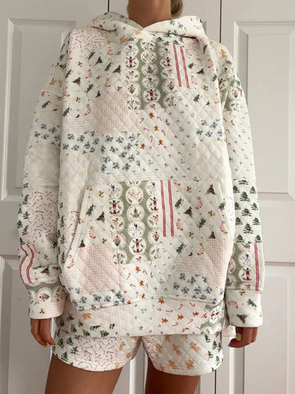 Christmas Traditions Quilted Hoodie PRE ORDER