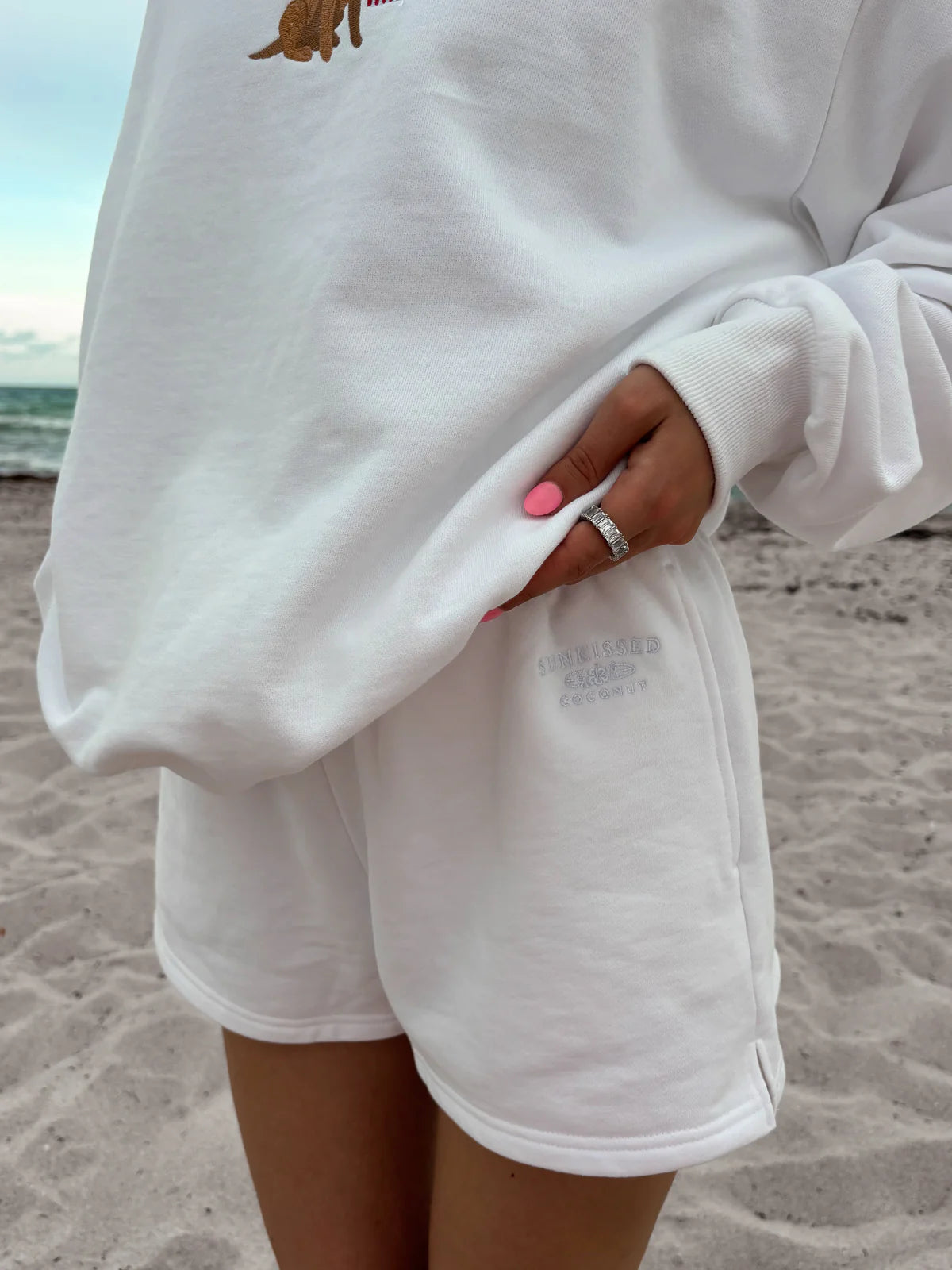 Snow Angel Sweatshorts 100% cotton