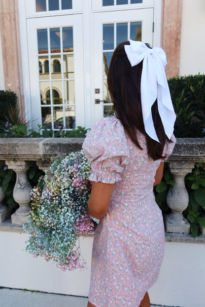 Ditzy Floral Puff Sleeve Mini Dress