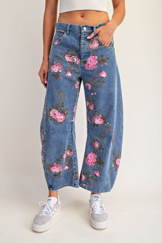 The Thankful Heart Barrel Jeans