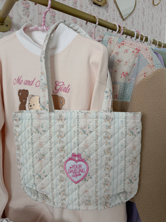 Shopyds Patch Custom Tote (Bear & Florals)