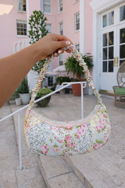 Palm Patchwork Princess Shoulder Bag (1-2 weeks )