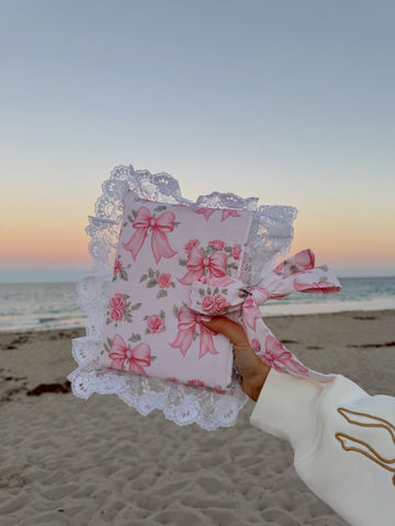 Bow & A Prayer Floral Pink Vintage Lace Bible Cover 💘🎀 (Restocked)-Custom Order Wait Time