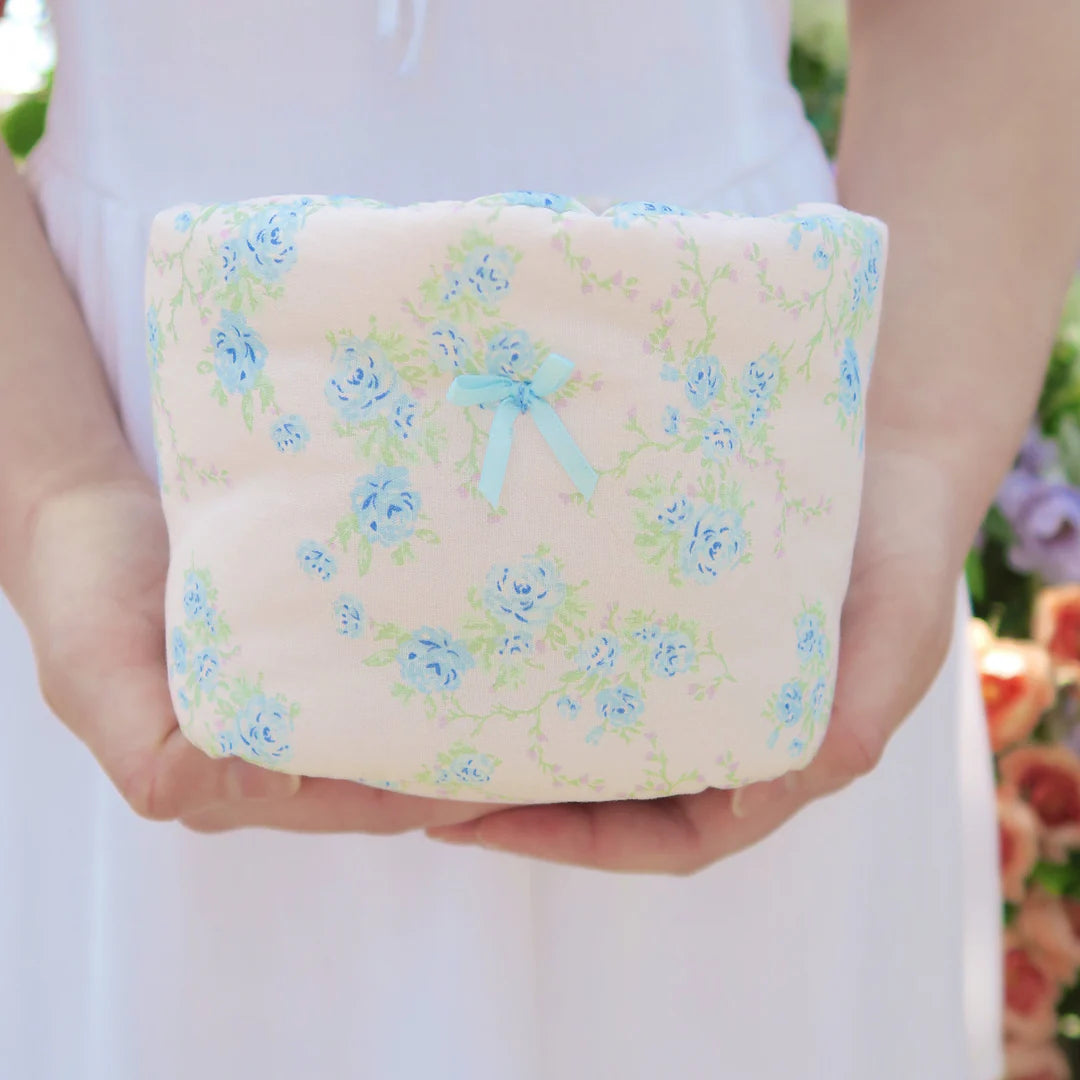 Vintage Blooms Puff Bucket Organizer (small)