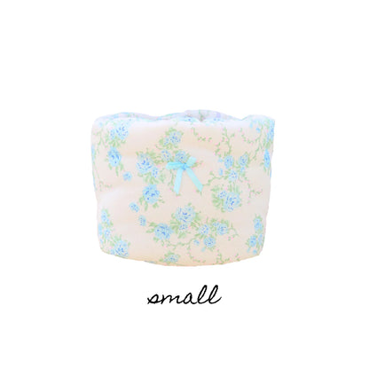 Vintage Blooms Puff Bucket Organizer (small)