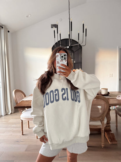 God is Good / Jesus reversible mockneck 🤍