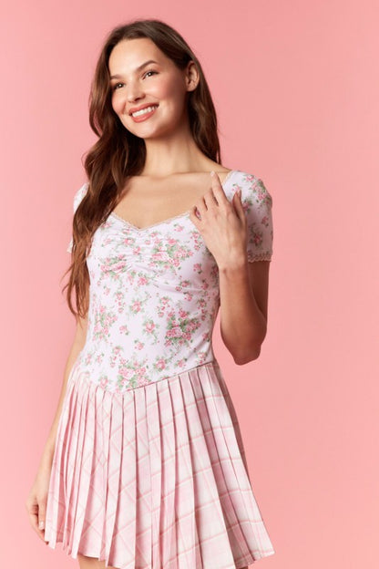 Petals & Promises Princess Floral Athletic Skort RESTOCK