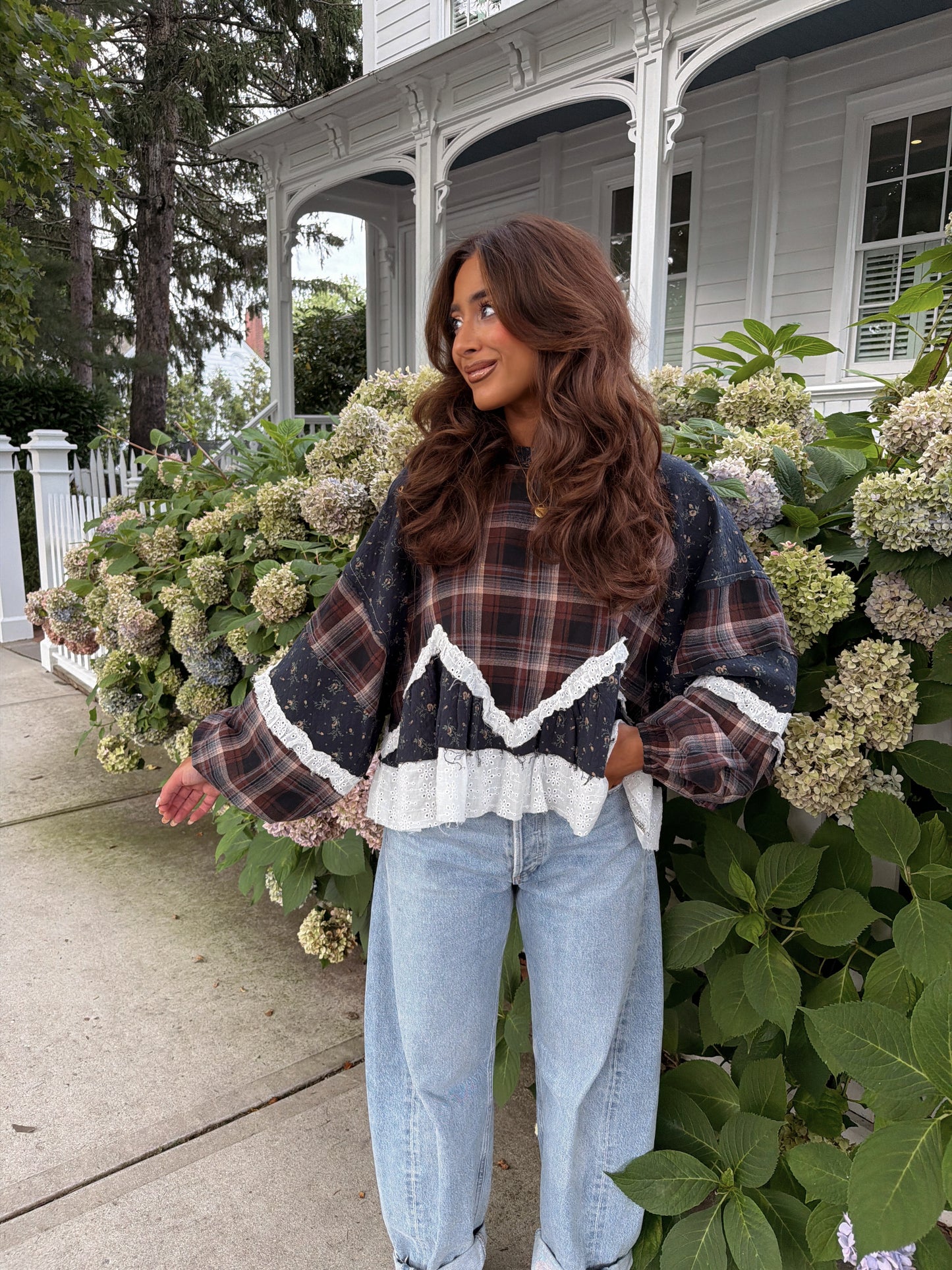 Willow Vintage Floral YDS X POL EXCLUSIVE Top (Midnight/Chocolate) SHIPS PRE-ORDER  3rd RESTOCK RE-CUT