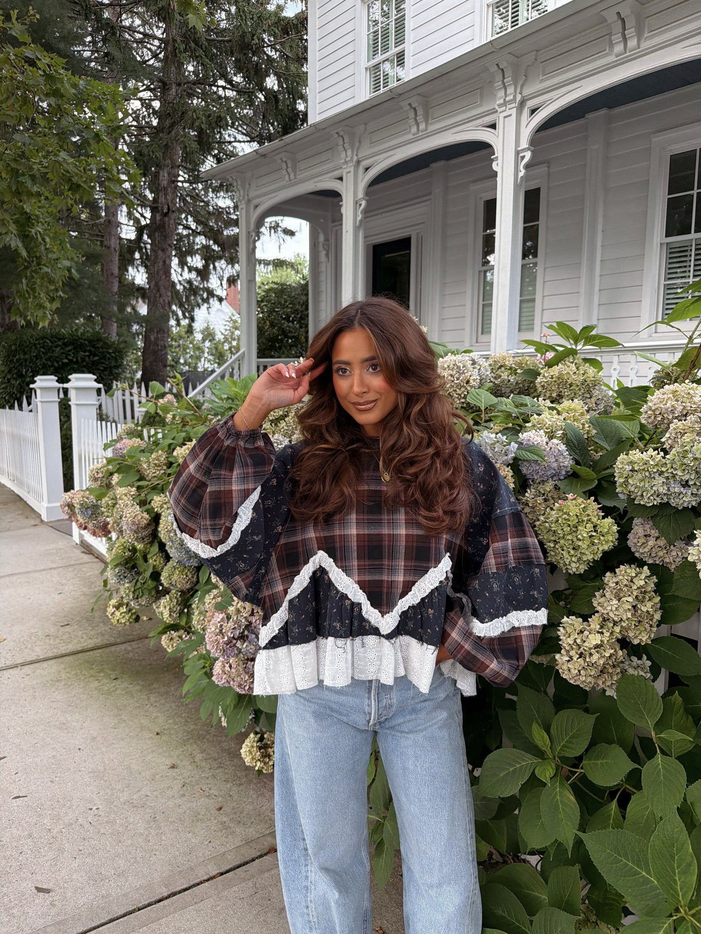Willow Vintage Floral YDS X POL EXCLUSIVE Top (Midnight/Chocolate) SHIPS PRE-ORDER  3rd RESTOCK RE-CUT
