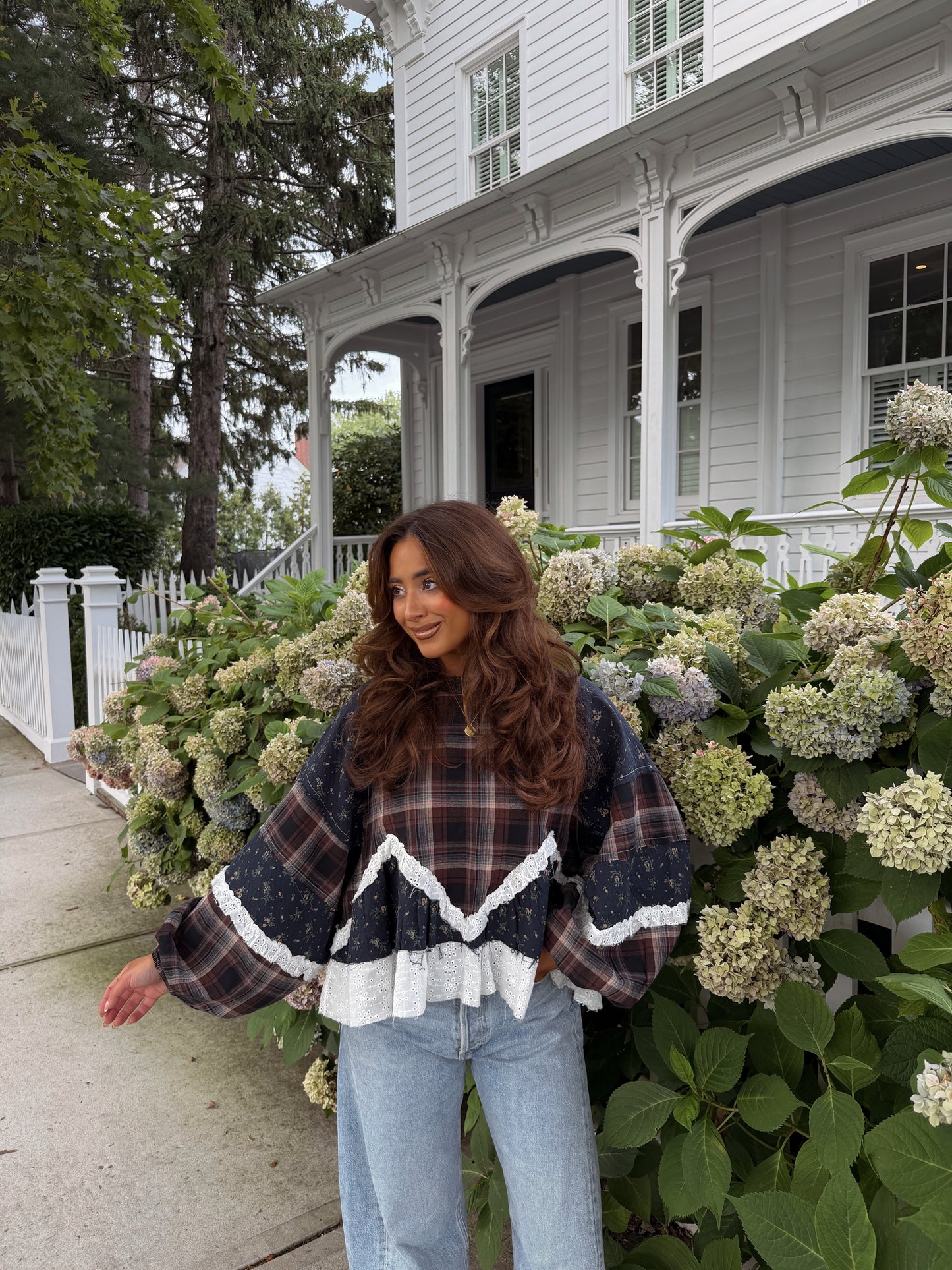 Willow Vintage Floral YDS X POL EXCLUSIVE Top (Midnight/Chocolate) SHIPS PRE-ORDER  3rd RESTOCK RE-CUT