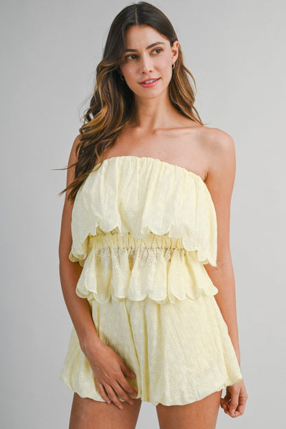 Sweet Lemonade Bubble Eyelet Set