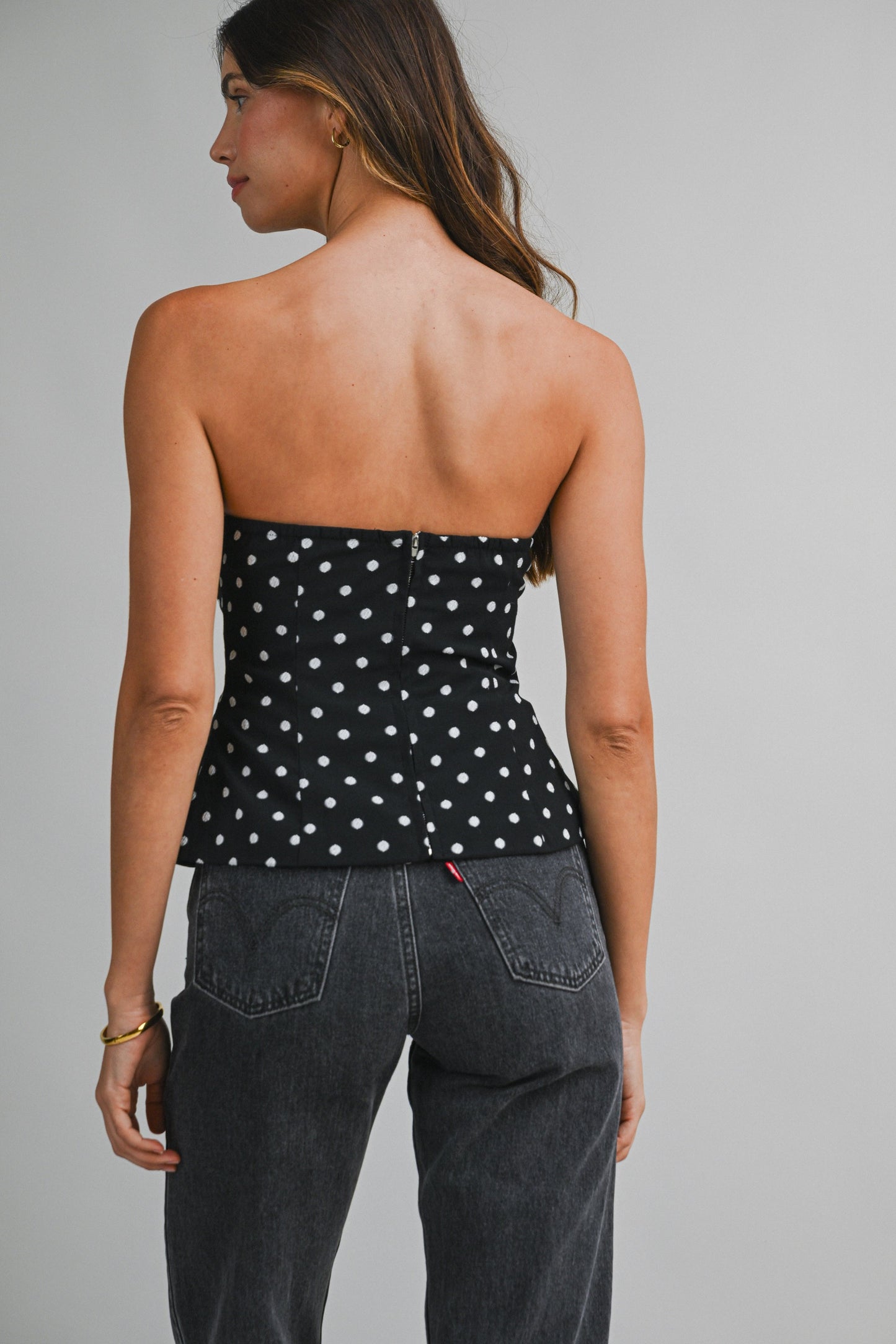 Darling Dottie Black Top