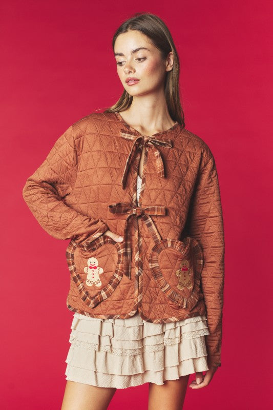 Gingerbread Darling Cardigan EARLY ACCESS -Teddy