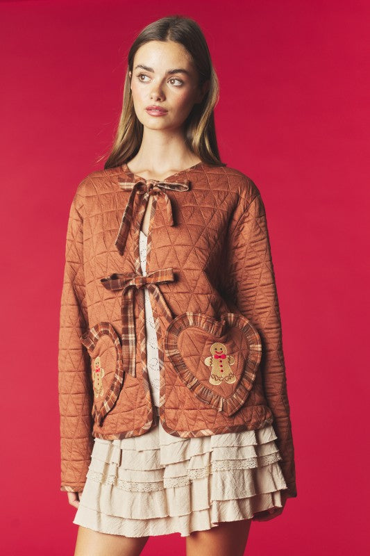 Gingerbread Darling Cardigan EARLY ACCESS -Teddy