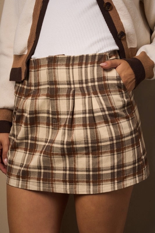 Perfectly Plaid Mini Skirt