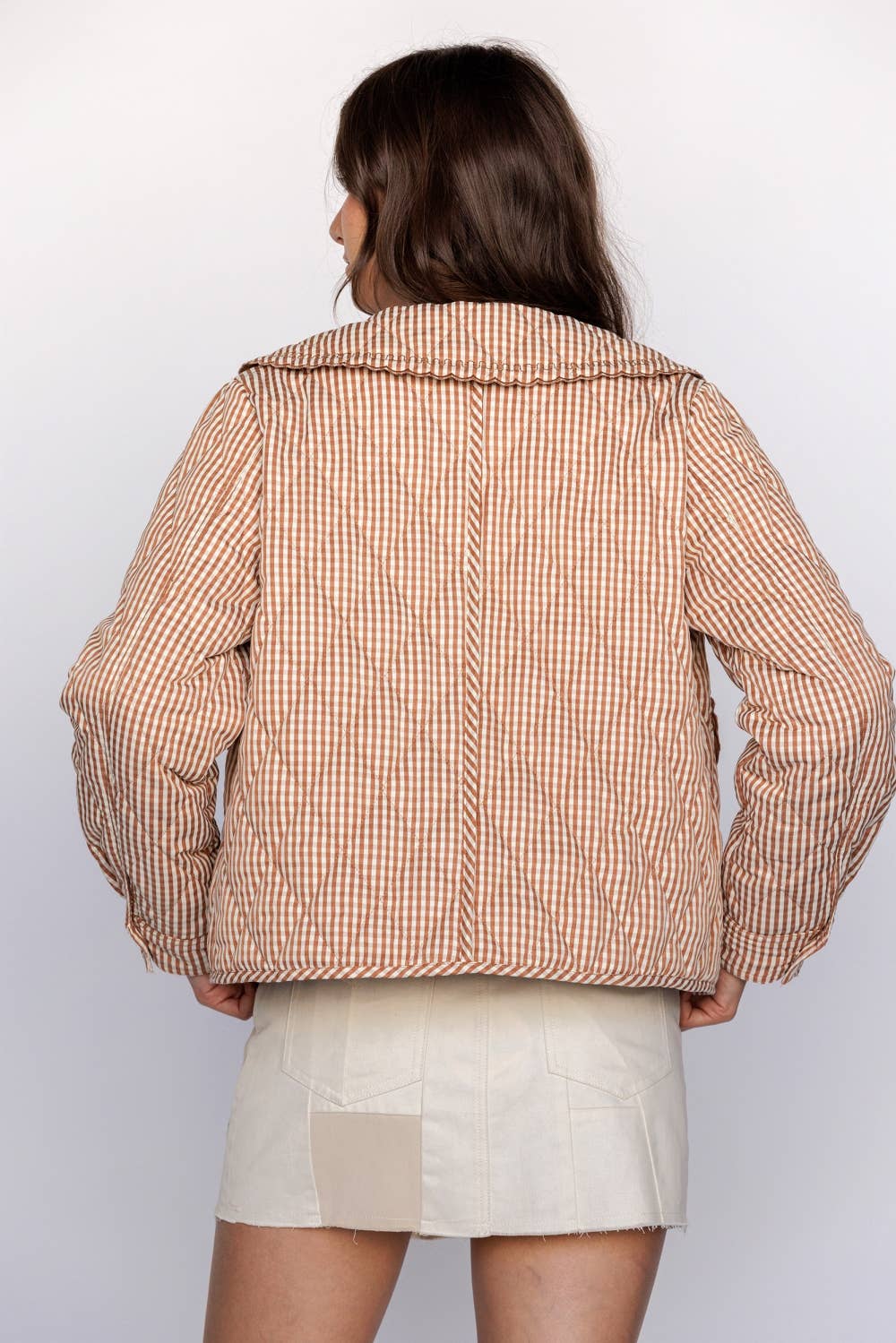 Apple Cider Donut Gingham Jacket