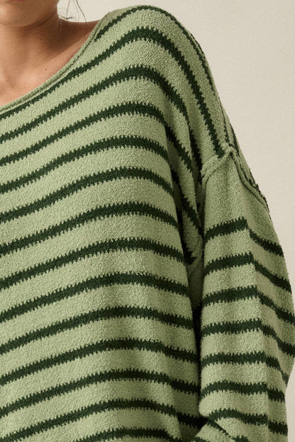 Cali Textured Knit Oversized Sweater