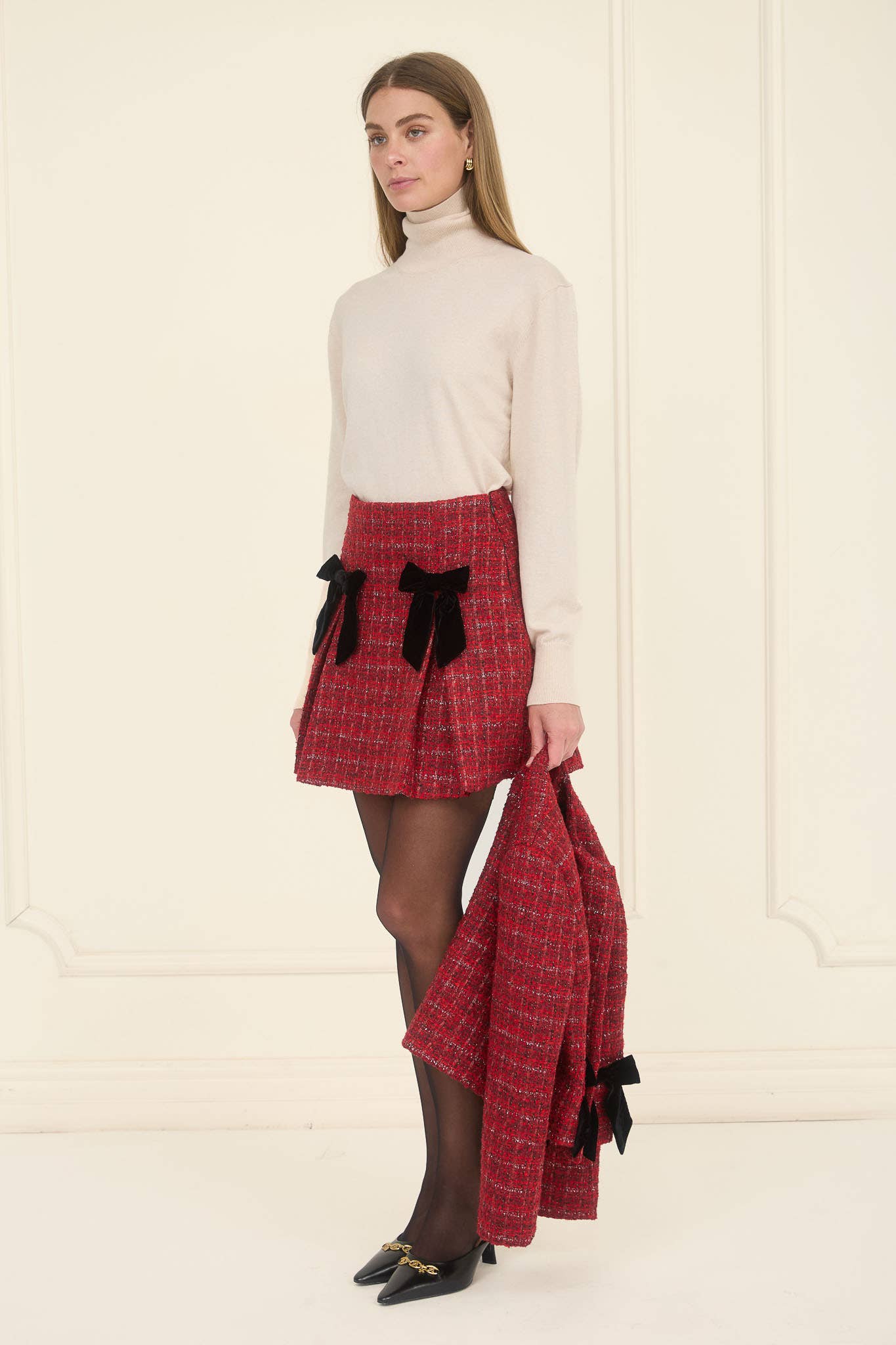 Tinsel & Bows Tweed Skirt